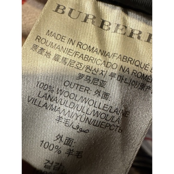 Burberry Brit Finsdale Wool Duffel Coat Leather Toggle Fasteners Size 8 - Picture 10 of 13